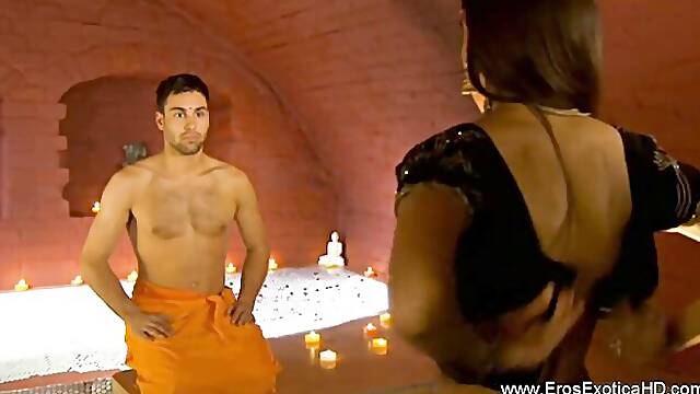Flirtatious female at exotic porn