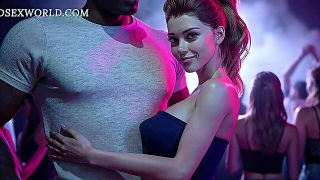 Cuckolds Story Just one Dance Babe My Slutty WIFE in the Nightclub with BBC (PT.1) 3D