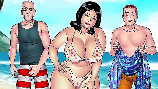 Novinha Safada gets pounded on the beach in Brazilian Hentai