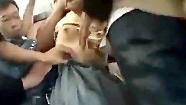 Chikan in train