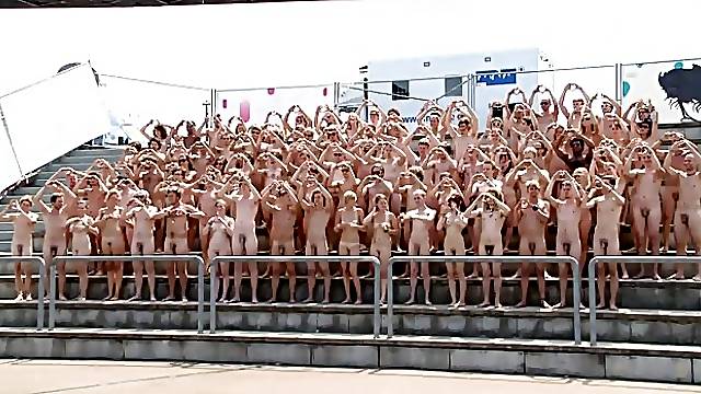 Naked at festival