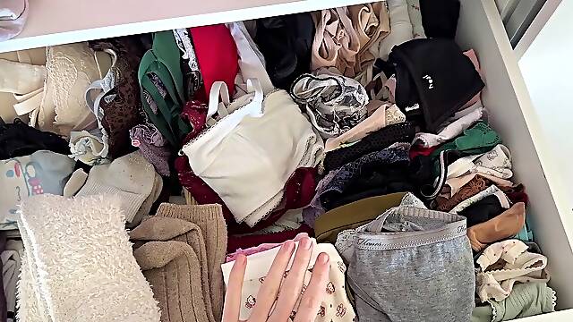 Braless undergarments drawer organization + yap