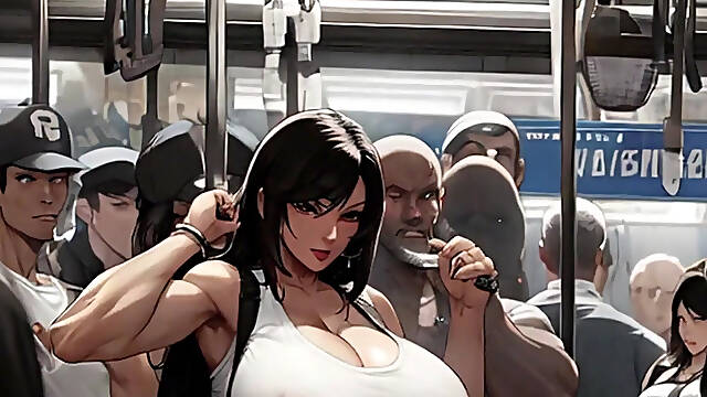Tifas Incredible Tits Get Noticed On The Midgar Train