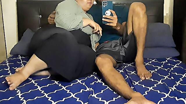 Big Boobs Big Ass Indian BBW Fuck with Boyfriend Wearing Condum